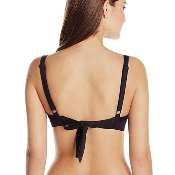 Coco Reef Black Diva Power Underwire Bikini Top Size 32/34C New With Tags - Picture 2 of 16
